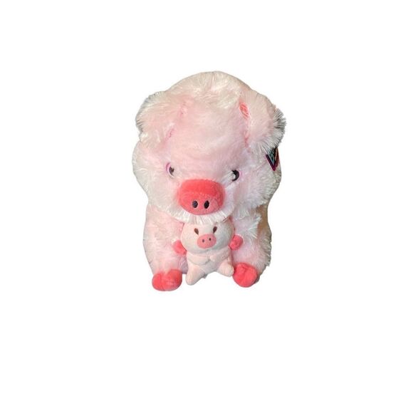 NWT Nanco, billy buddy, pink, plush stuffed animal toy pig 10 x 7 - Picture 1 of 6